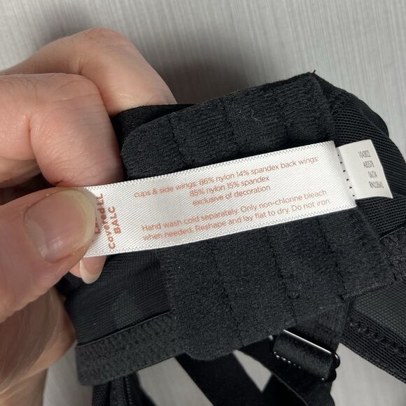 Cacique Lightly Lined Balconette Black Lace Overlay 38DDD NWT - Picture 5 of 5